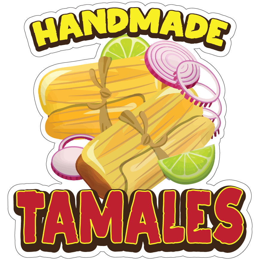 Handmade Tamales Die-Cut Decal