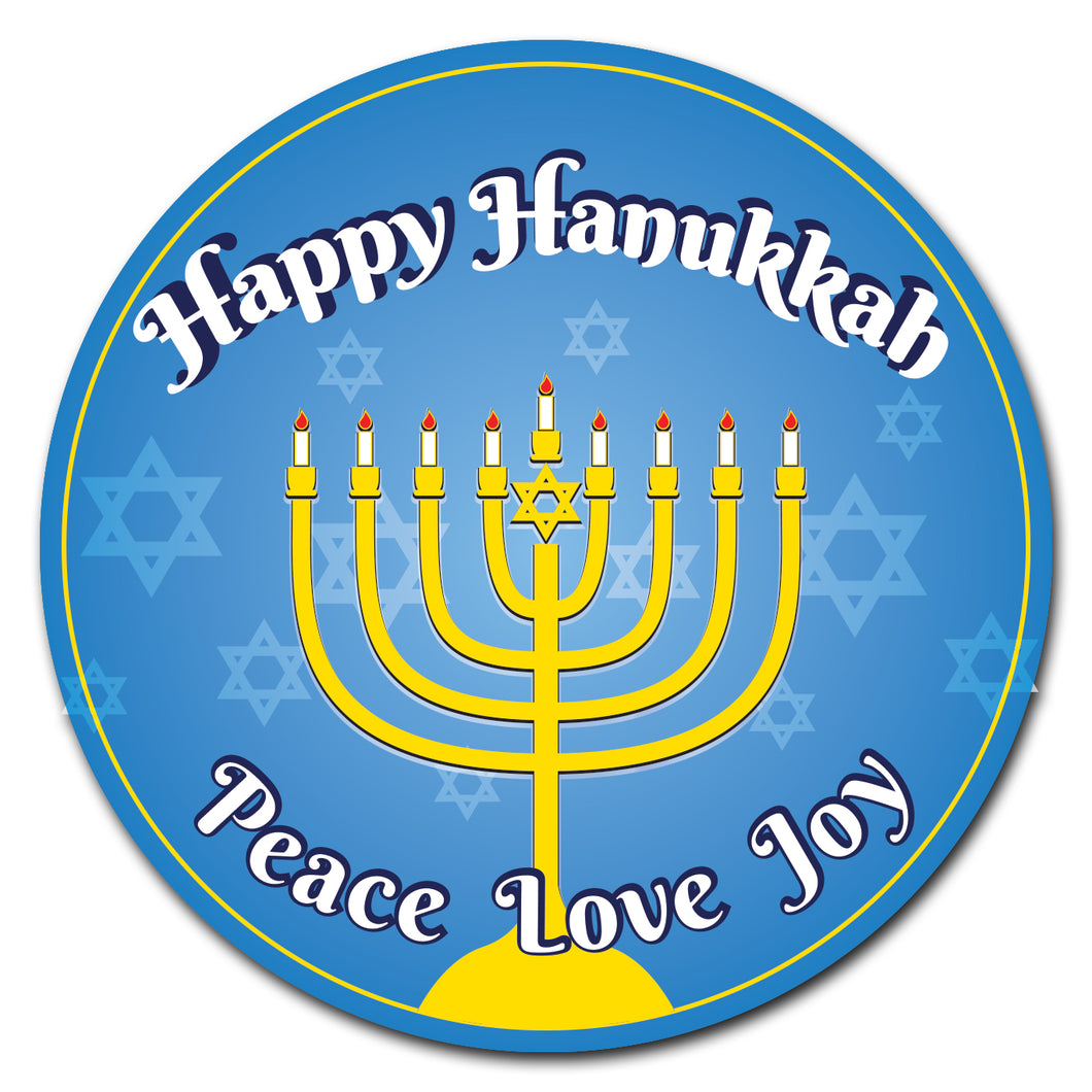 Happy Hanukkah Circle