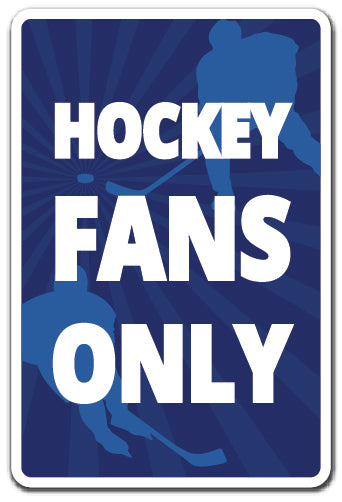 Hockey Fans Only Vinyl Decal Sticker