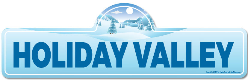 Holiday Valley Street Sign