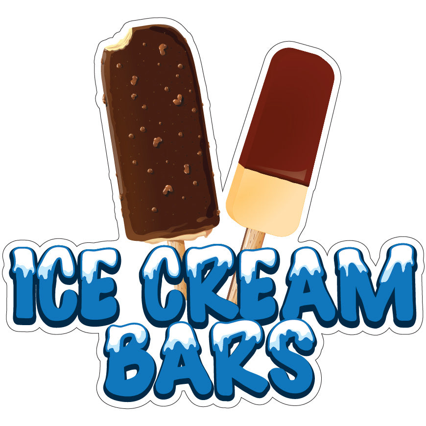 Ice Cream Bars Die-Cut Decal