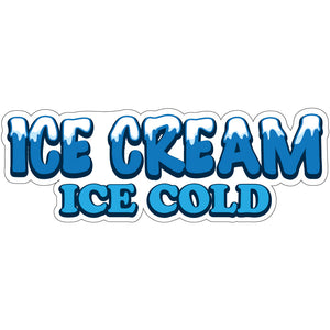 Ice Cream Ice Cold Die-Cut Decal