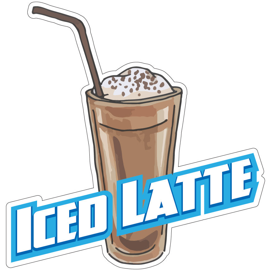 Iced Latte Die-Cut Decal
