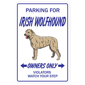 Irish Wolfhound Vinyl Decal Sticker