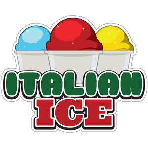 Italian Ice Die-Cut Decal