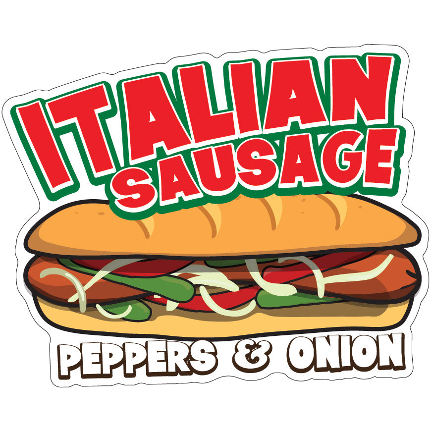 Italian Sausage Die-Cut Decal