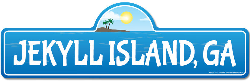 Jekyll Island, GA Georgia Beach Street Sign