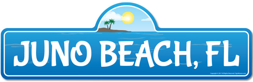 Juno, FL Florida Beach Street Sign