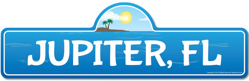 Jupiter, FL Florida Beach Street Sign