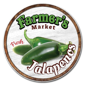 Farmer's Market Jalapenos Circle