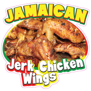 Jamaican Jerk Chicken Wings Die-Cut Decal