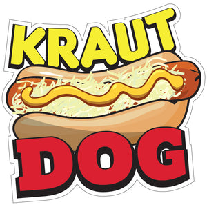 Kraut Dog Die-Cut Decal