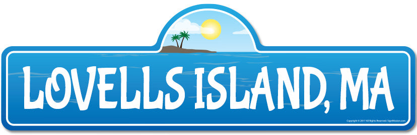 Lovells Island, MA Massachusetts Beach Street Sign