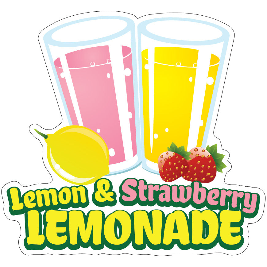 Lemon And Strawberry Lemonade Die-Cut Decal
