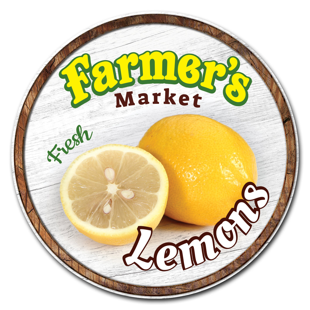 Farmer's Market Lemons Circle