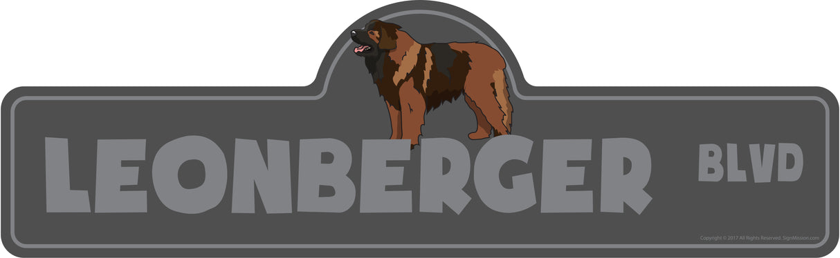 Leonberger Street Sign
