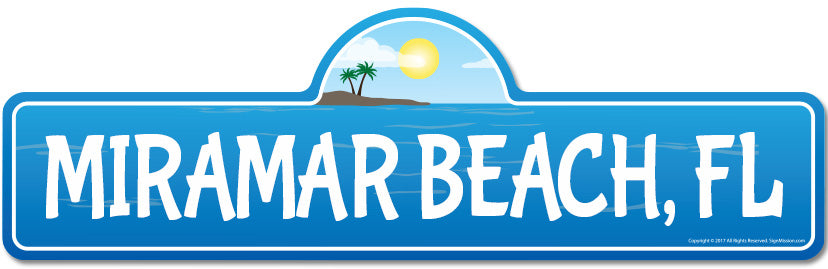 Miramar, FL Florida Beach Street Sign