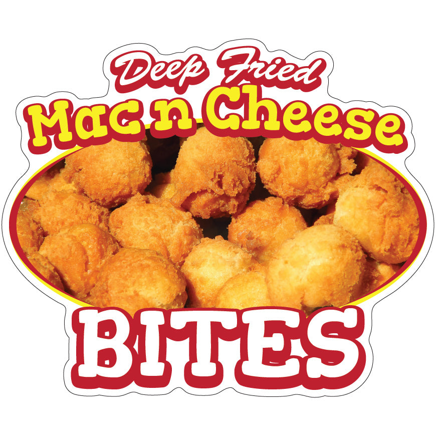 Mac N Cheese Bites Die-Cut Decal