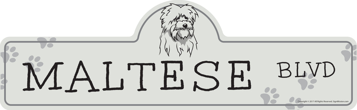 Maltese Street Sign