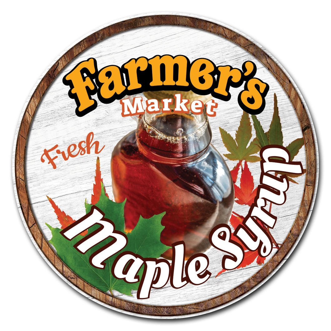 Farmer's Market Maple Syrup Circle