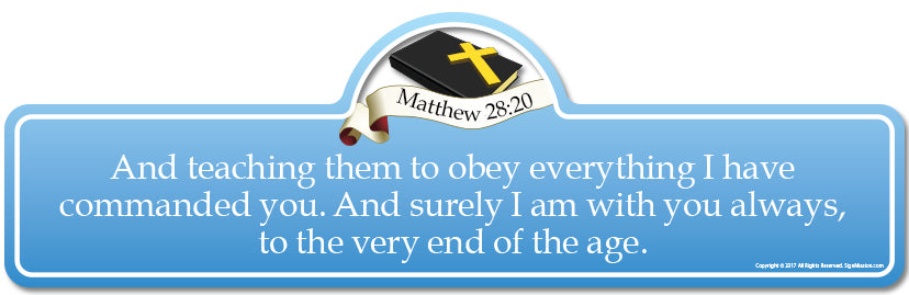 Matthew 28.20B