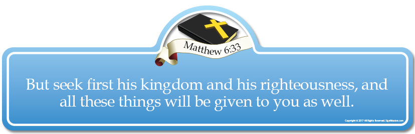 Matthew 6.33B
