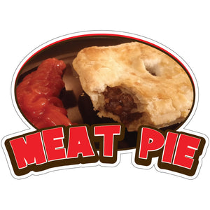 Meat Pie Die-Cut Decal