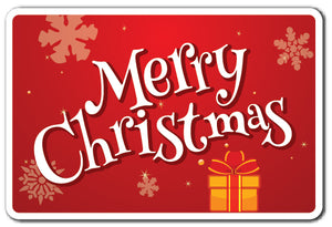 Merry Christmas Vinyl Decal Sticker