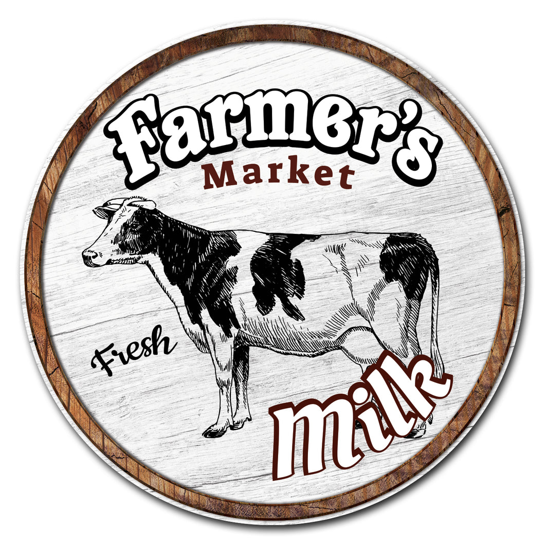 Farmer's Market Milk Circle