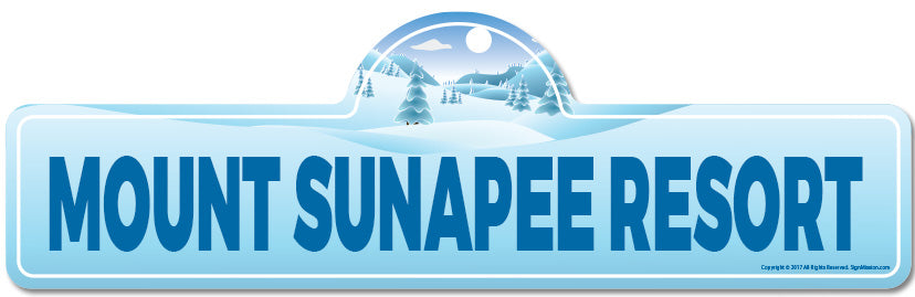 Mount Sunapee Resort Street Sign
