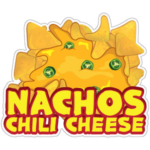 Nachos Chili Cheese Die-Cut Decal