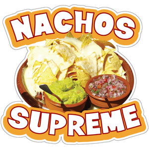 Nachos Supreme Die-Cut Decal