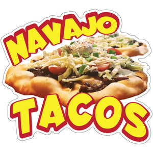 Navajo Tacos Die-Cut Decal