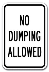 No Dumping Allowed