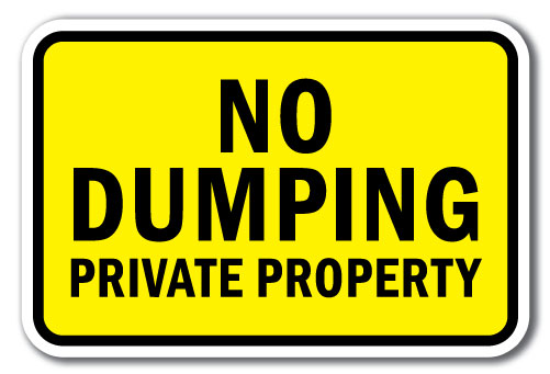No Dumping Private Property 1