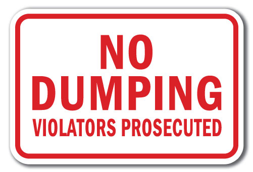 No Dumping Violators Prosecuted