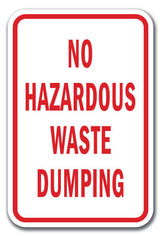 No Hazardous Waste Dumping