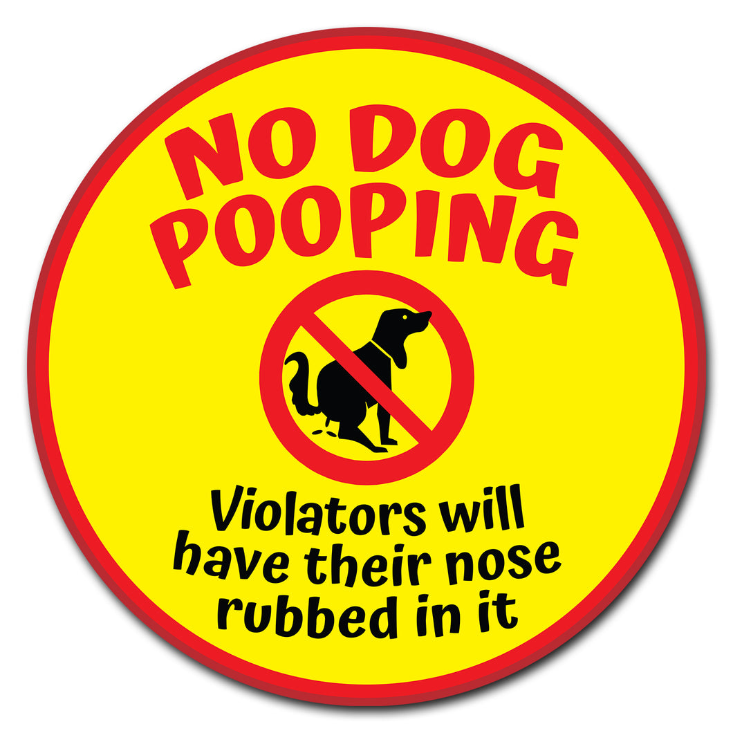No Dog Pooping Circle