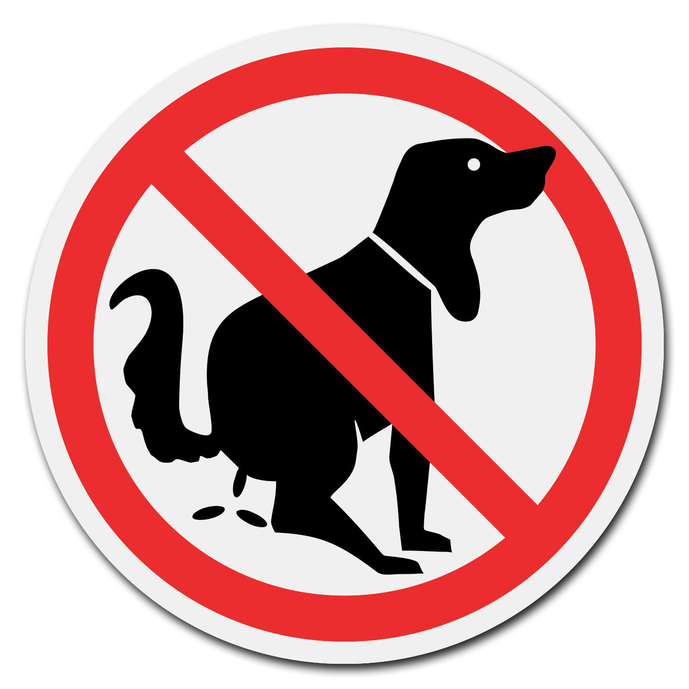 No Dog Poo Circle