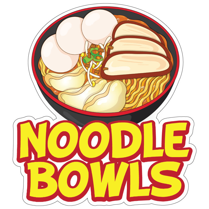 Noodle Bwls Die-Cut Decal