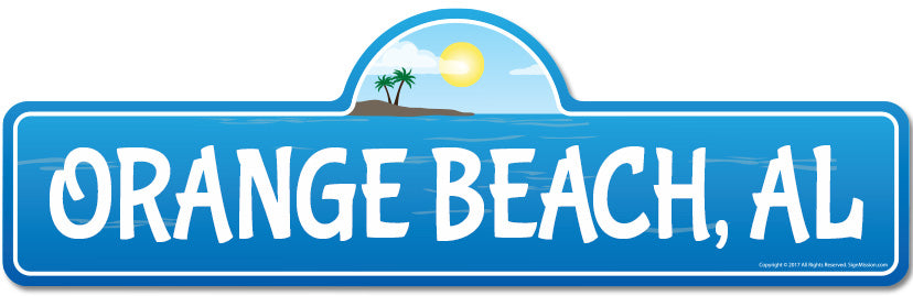 Orange, AL Alabama Beach Street Sign