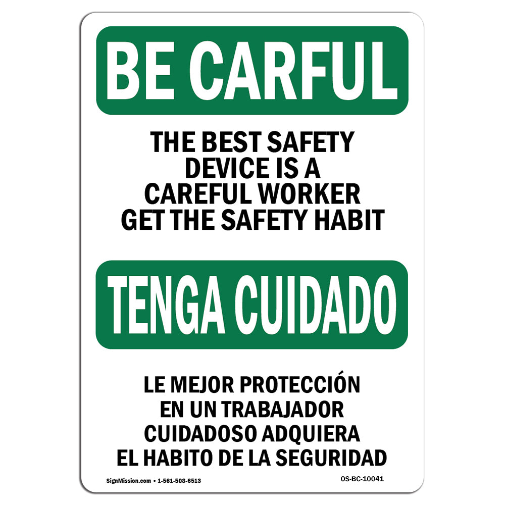 Safety Device Careful Worker