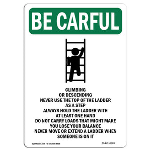 Always Face Ladder Safety Bilingual