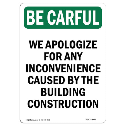 We Apologize For Building Construction