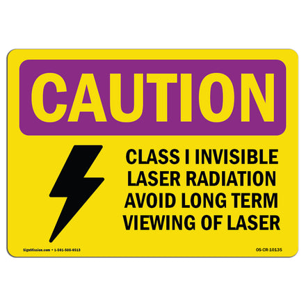 Class I Invisible Laser Radiation With Symbol