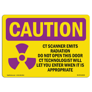 CT Scanner Emits Radiation Do With Symbol