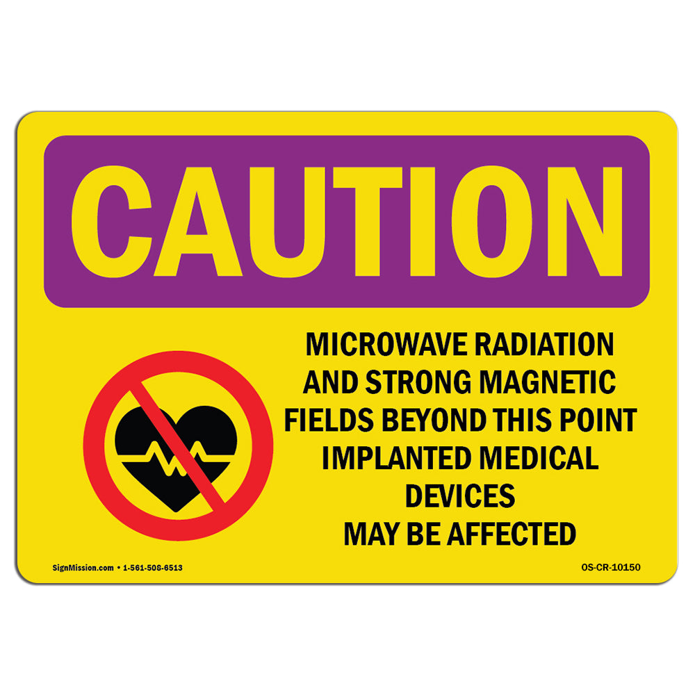 Microwave Radiation And Strong With Symbol