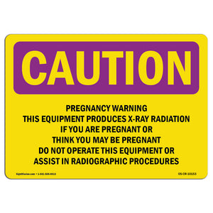 Pregnancy Warning This Equipment Produces