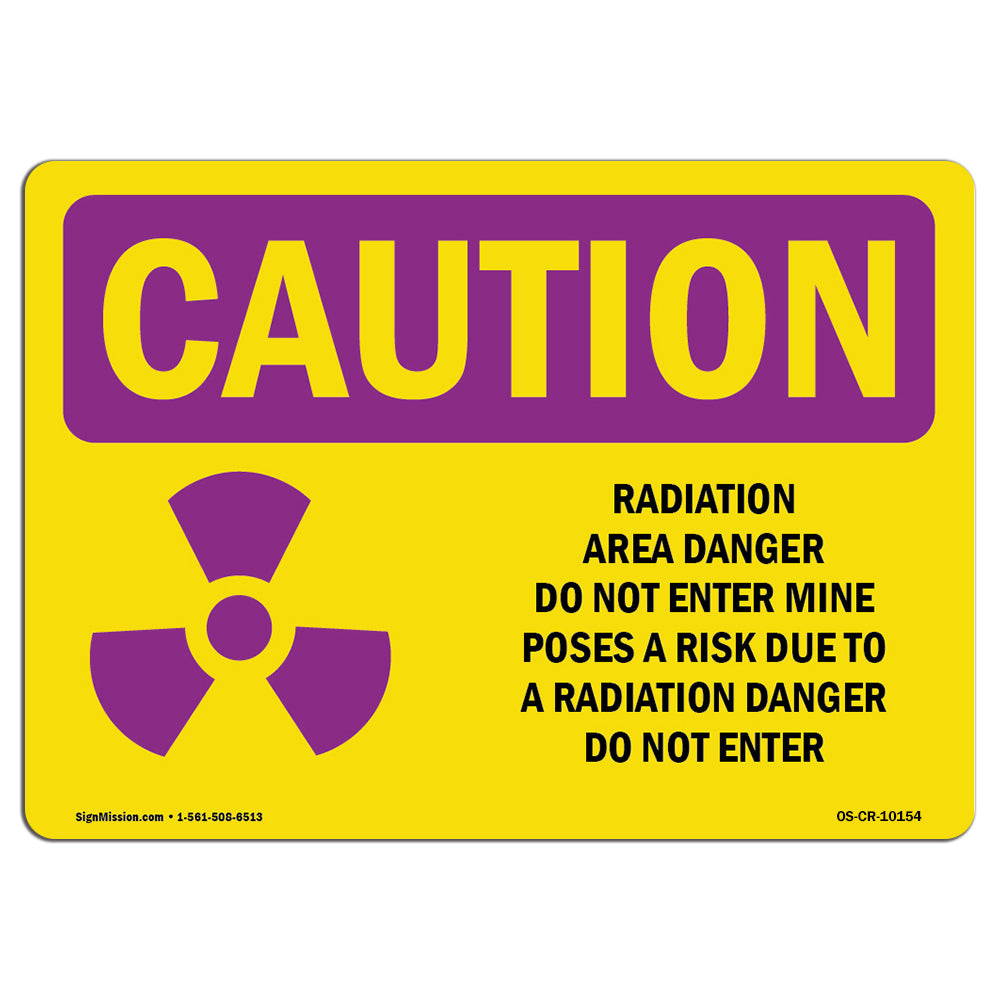 RADIATION Area Danger With Symbol