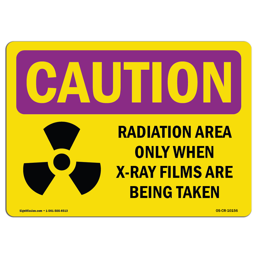 Radiation Area Only When X-Ray With Symbol
